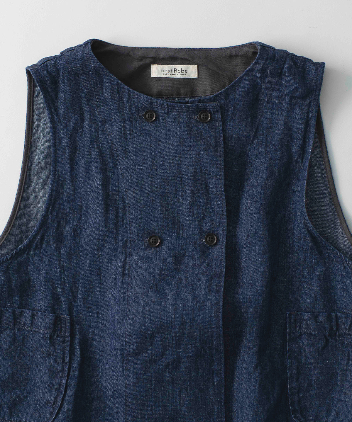10oz Linen Denim Vest