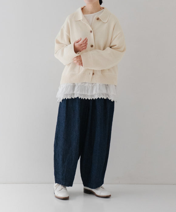 High Twisted Cotton Knit Jacket