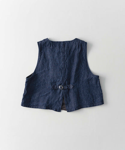 10oz Linen Denim Vest