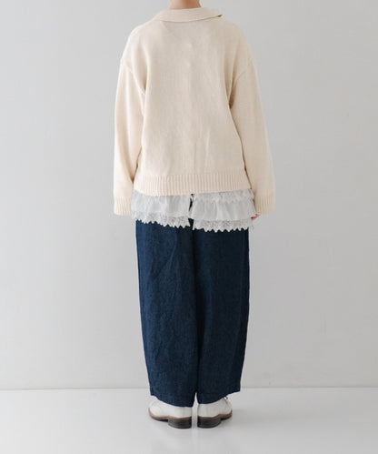 High Twisted Cotton Knit Jacket