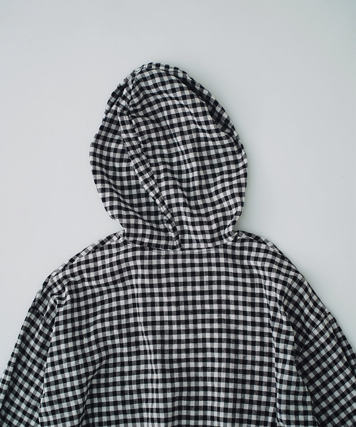 nest Robe | Super Water-Repellent Linen Cotton Check Anorak