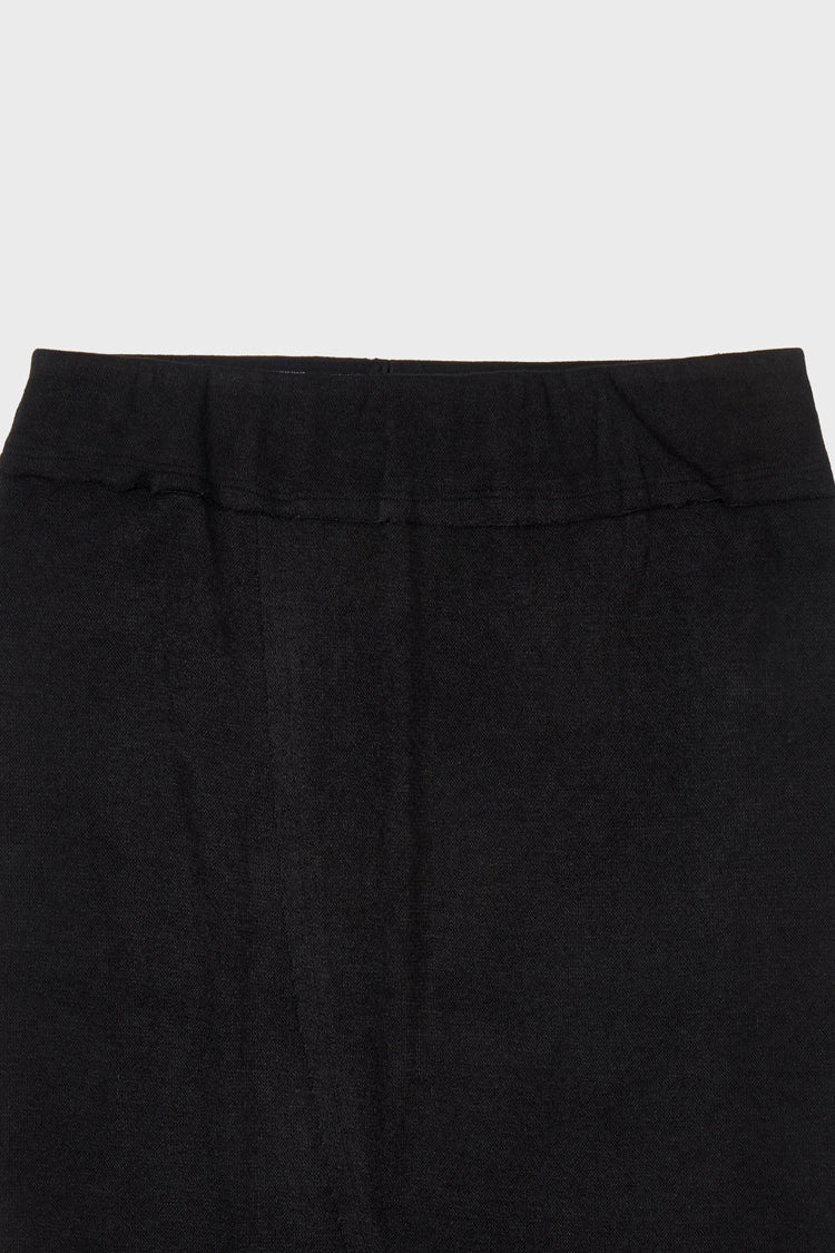 Knit maxi skirt in black