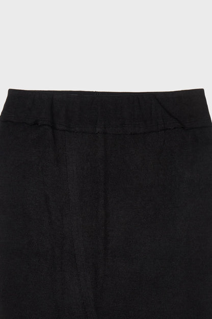 Knit maxi skirt in black