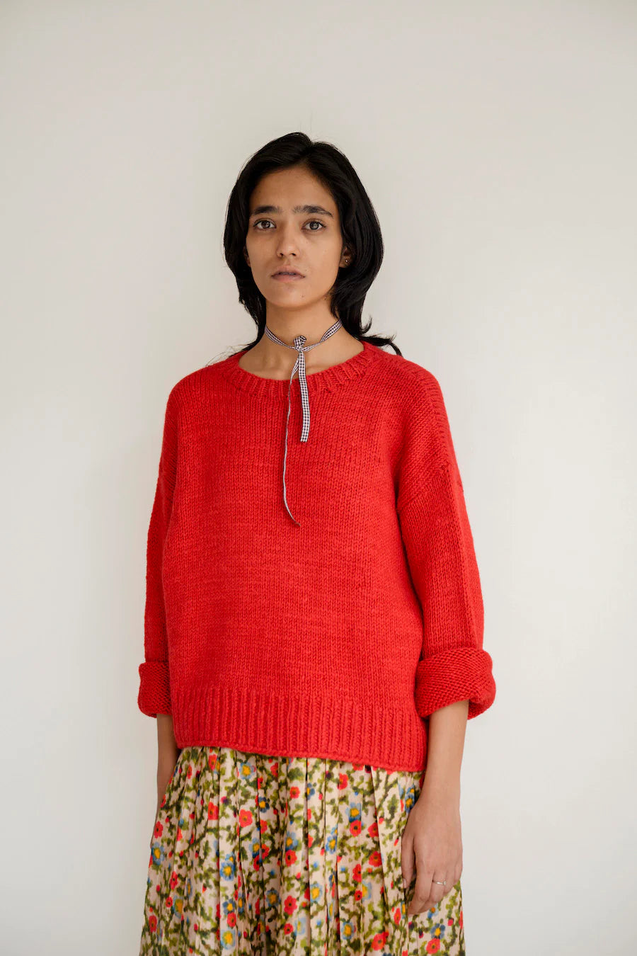 Timmy red knit sweater