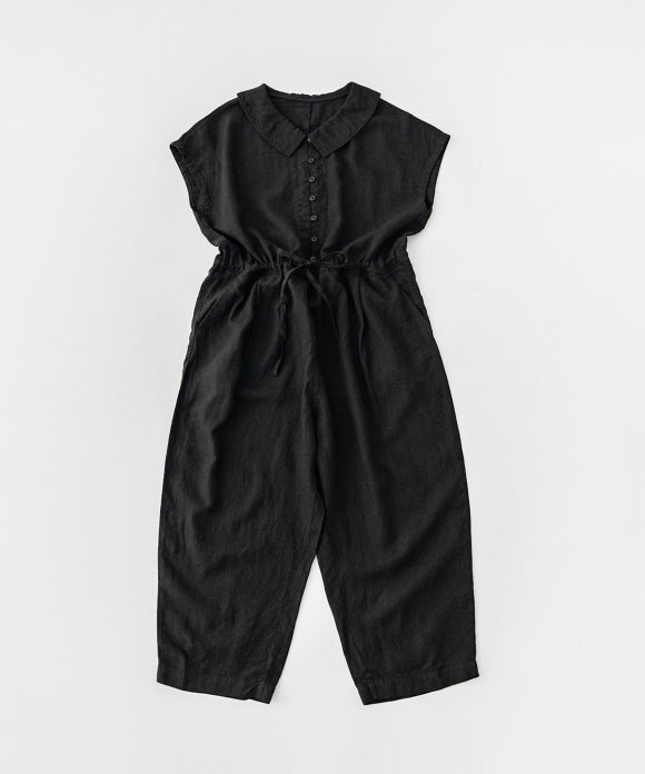 Heavy Linen Collared Salopette