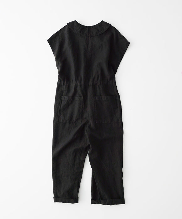 Heavy Linen Collared Salopette
