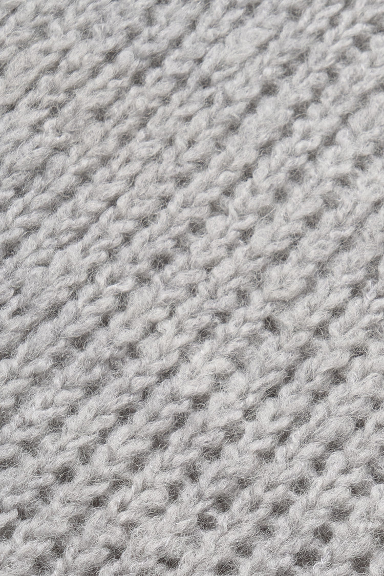 Chunky half sleeve knit in grey