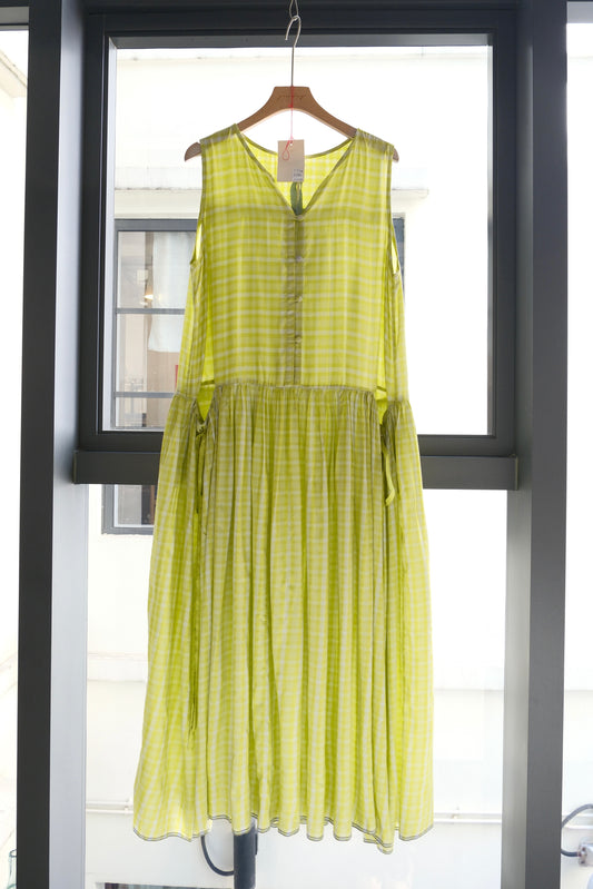 RB Poppy Lime checked dress