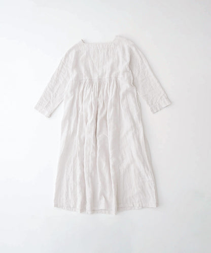 Linen Dot Jacquard Dress
