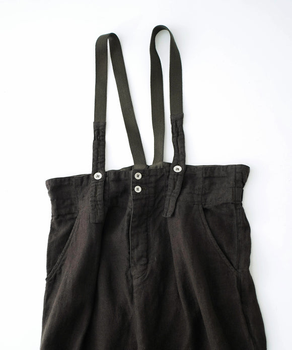 Linen Twill Suspender Pants