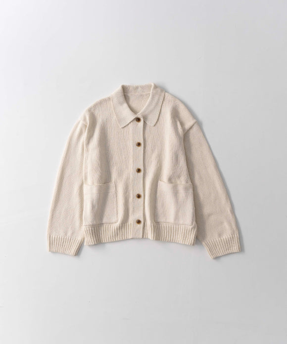 High Twisted Cotton Knit Jacket