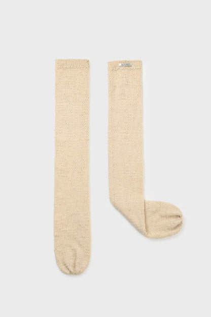 Chunky wool overknee socks