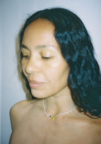 Mini Purple Flor Necklace