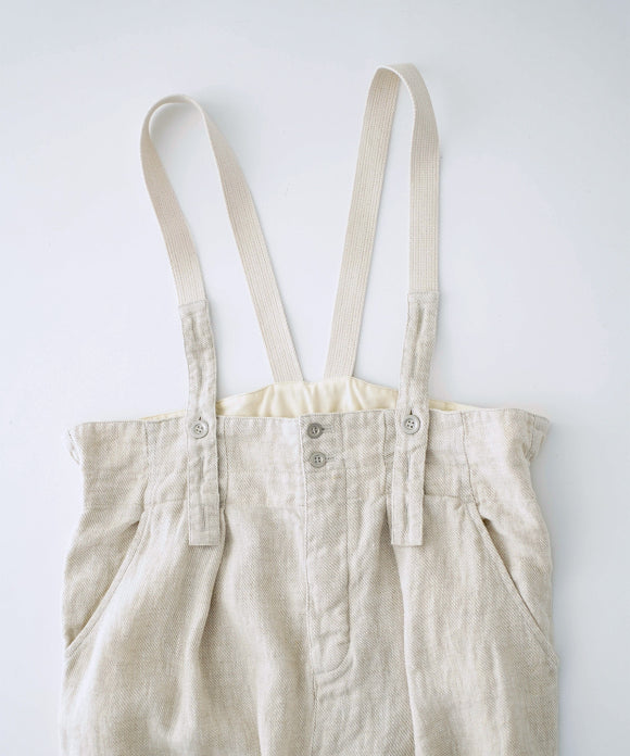 Linen Twill Suspender Pants