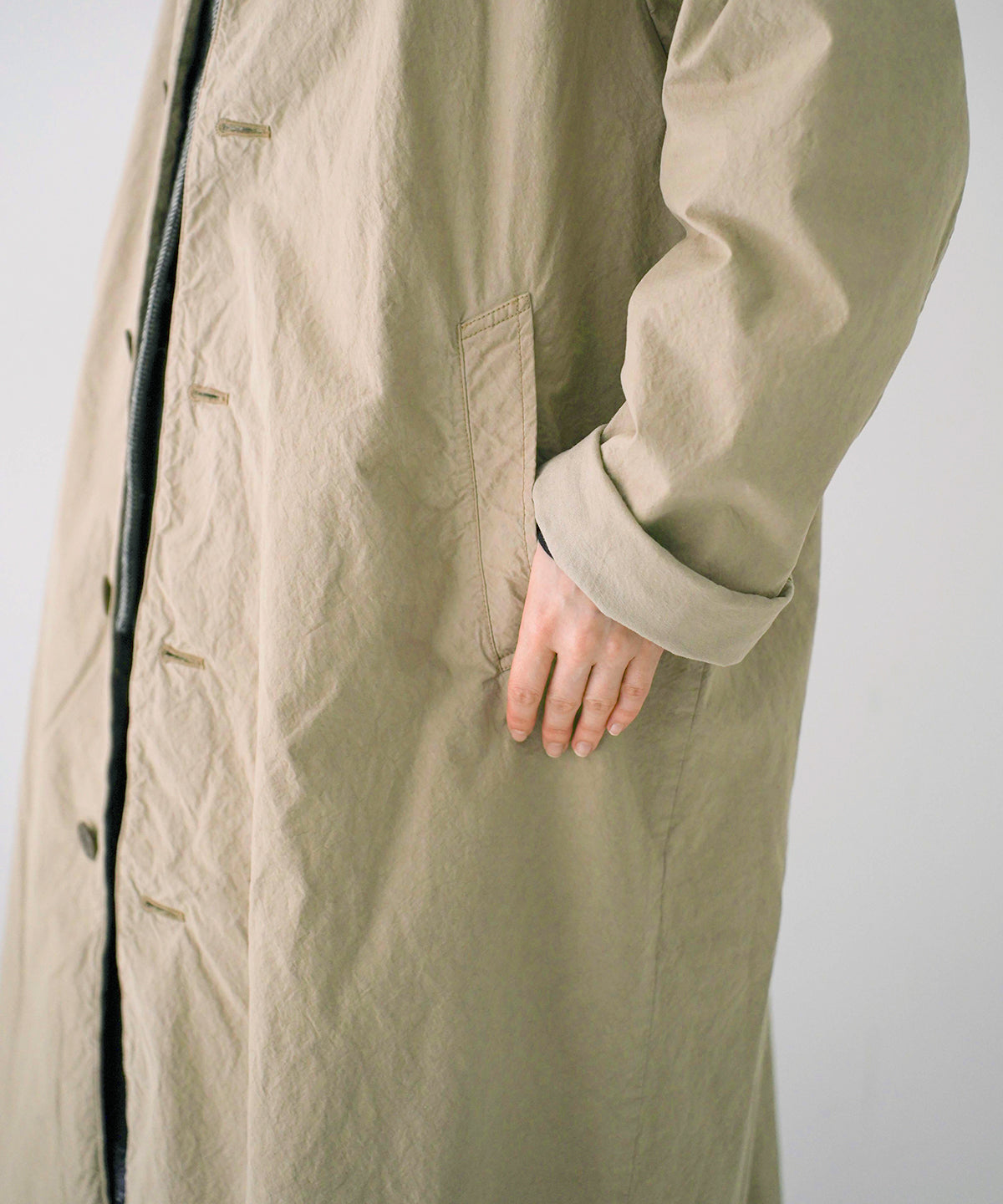 Super Water Repellent Supima Cotton Topcoat (Beige)