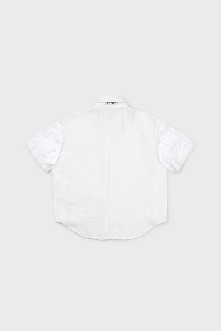Ruffle lined reversible shirt