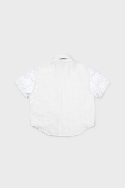 Ruffle lined reversible shirt
