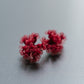 Pre order| Tsubu earrings/ Red (pair)