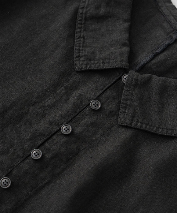 Heavy Linen Collared Salopette
