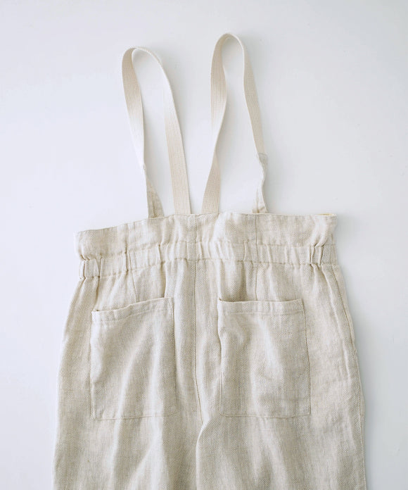Linen Twill Suspender Pants