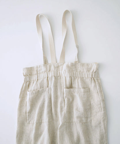 Linen Twill Suspender Pants