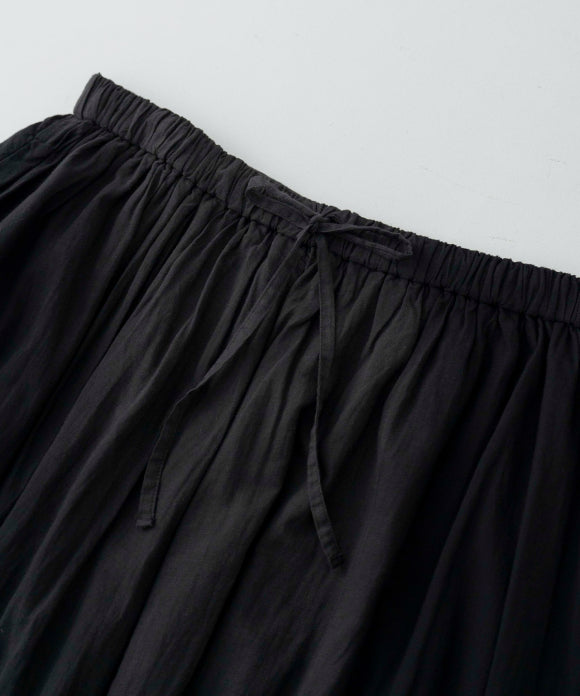Cotton Linen Ramie Lawn Gathered Skirt