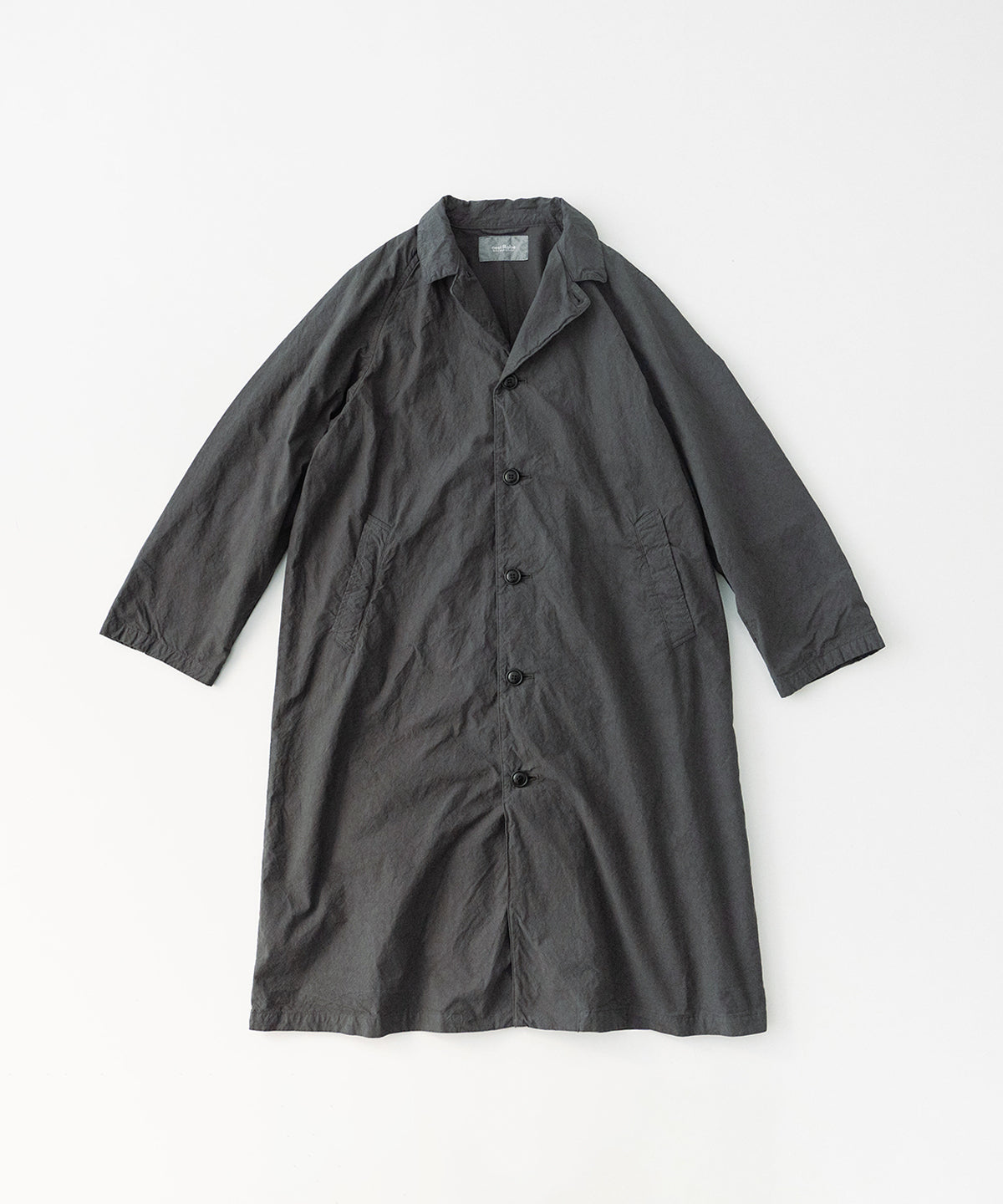 Super Water Repellent Supima Cotton Topcoat (Charcoal Gray)