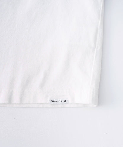 [UpcycleLino BASIC] Cotton Linen Jersey Wide-fit T-shirt