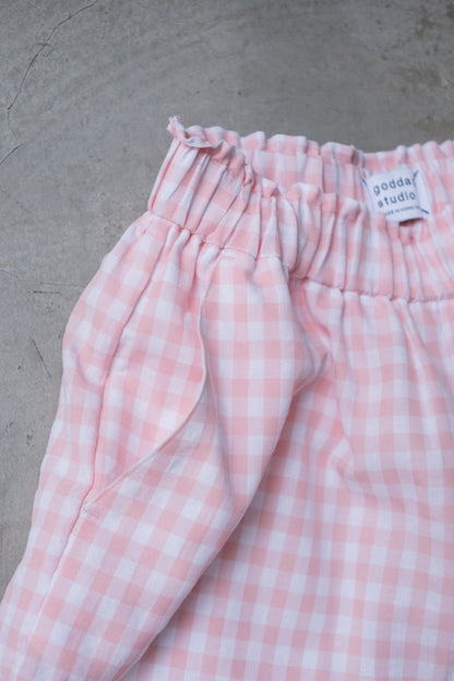 God Dag Gingham check tailor pants