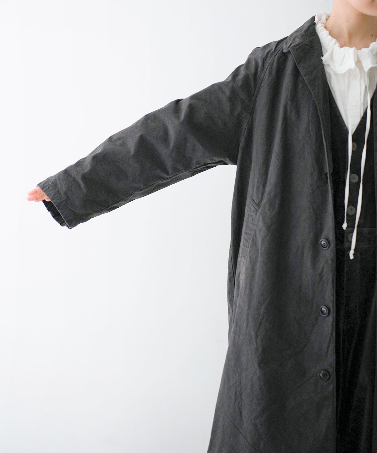 Super Water Repellent Supima Cotton Topcoat (Charcoal Gray)