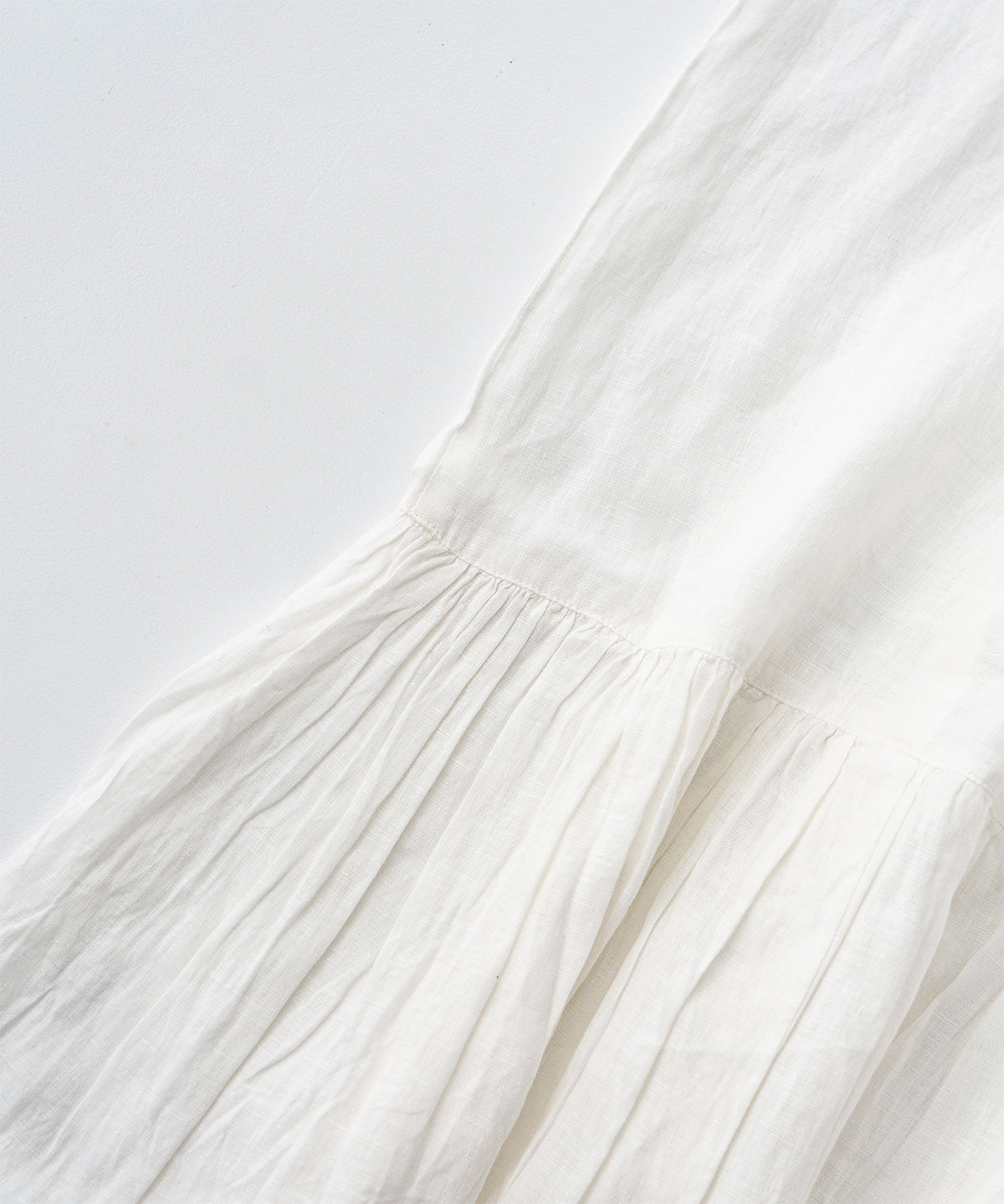Linen Two-way Indian Embroidered Dress (White)