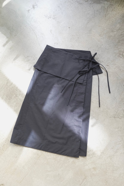 God Dag Italian wrap skirt - black