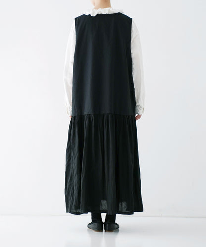 V-Neck Sleeveless Panel Dress