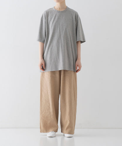 [UpcycleLino] BASIC Jersey Big Tee - Top Grey
