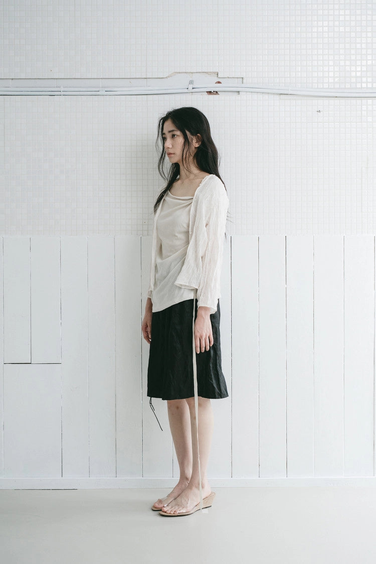 open shirt cardigan in ivory