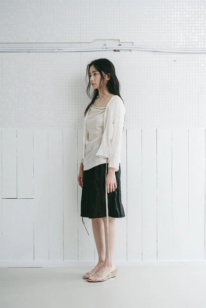open shirt cardigan in ivory