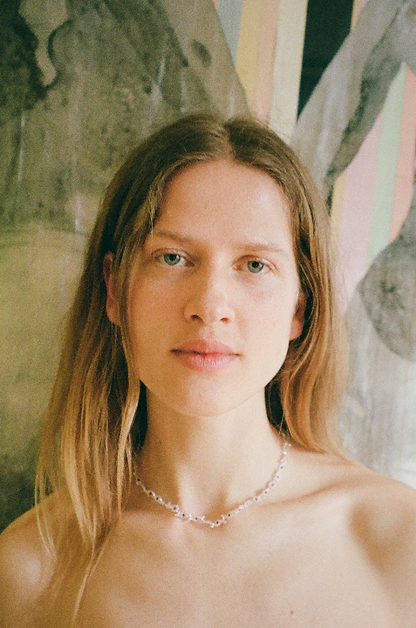 Pink Flower Necklace