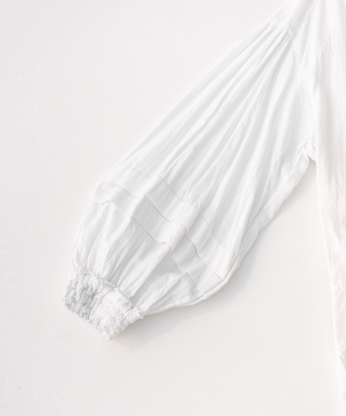 (UpcycleLino) Linen Cotton Omi-zarashi Lace Dress