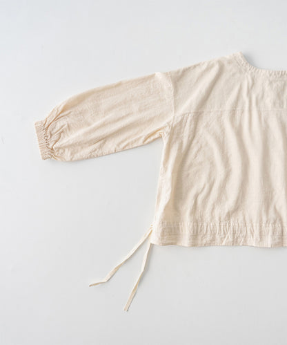(Upcyclelino) Cotton Linen Omi-zarashi Two-way Tops