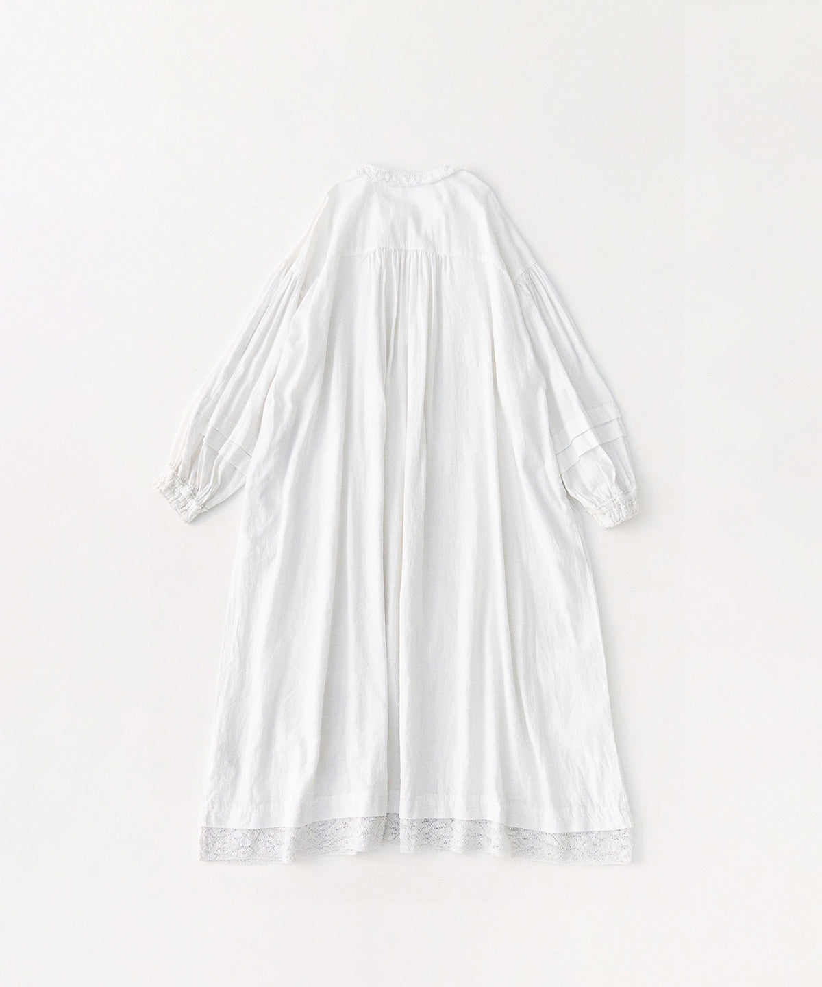 (UpcycleLino) Linen Cotton Omi-zarashi Lace Dress