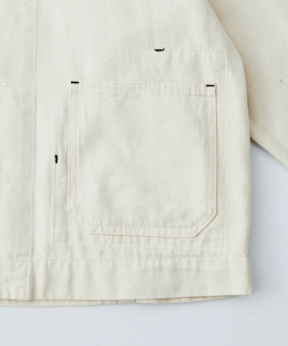 [UpcycleLino] × SKEWed CHINO Back Tuck Jacket