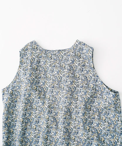 Linen Liberty Floral Two-Way Sleeveless Blouse