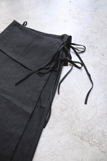 God Dag Italian wrap skirt - black