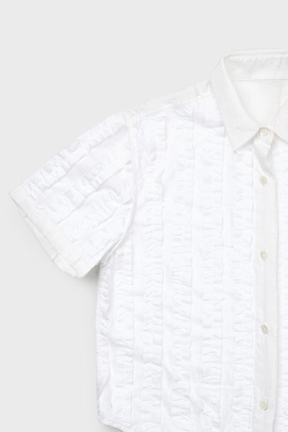 Ruffle lined reversible shirt
