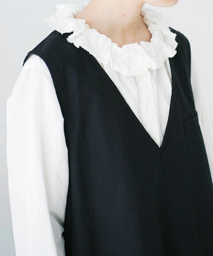 V-Neck Sleeveless Panel Dress