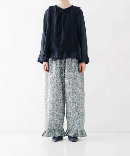 Linen Liberty Floral Frilled Pants