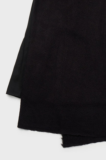 Fringed knit layered skirt