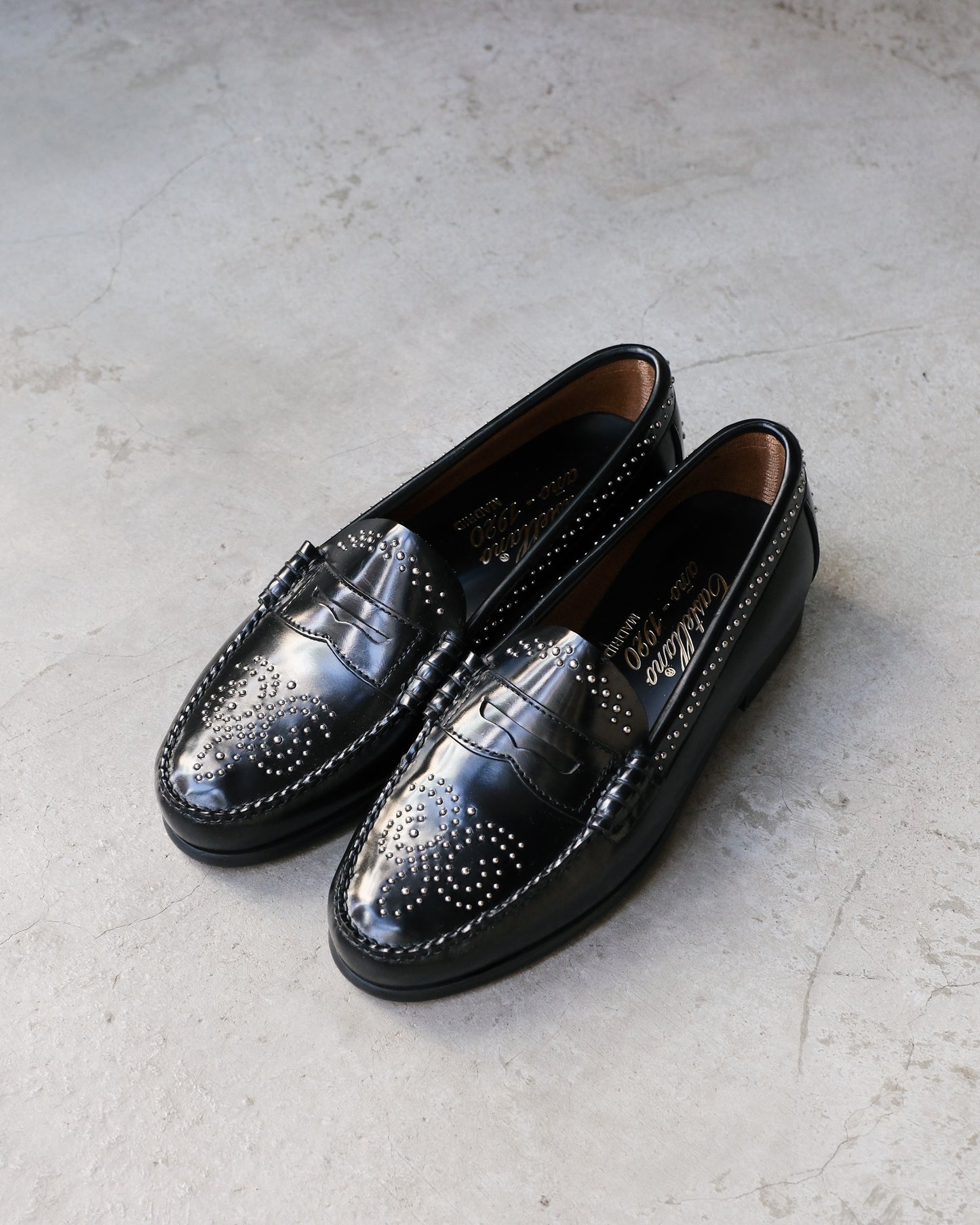 New studded loafers