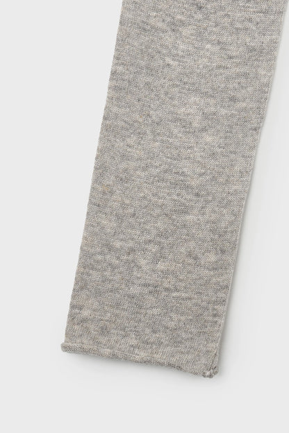 Off-shoulder cardigan in heather grey