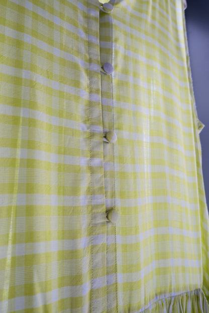RB Poppy Lime checked dress